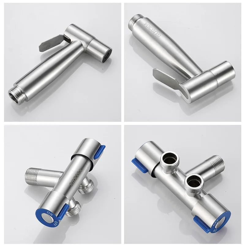 4 in one 304 stainless steel handheld bidet sprayer